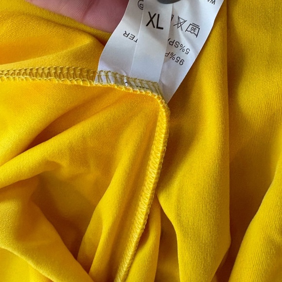 Pleated Yellow Flowy Mini Skirt Size XL - NWT - Picture 6 of 8